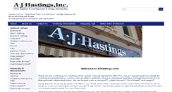 Desktop Screenshot of ajhastings.com